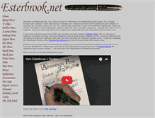 Tablet Screenshot of esterbrook.net